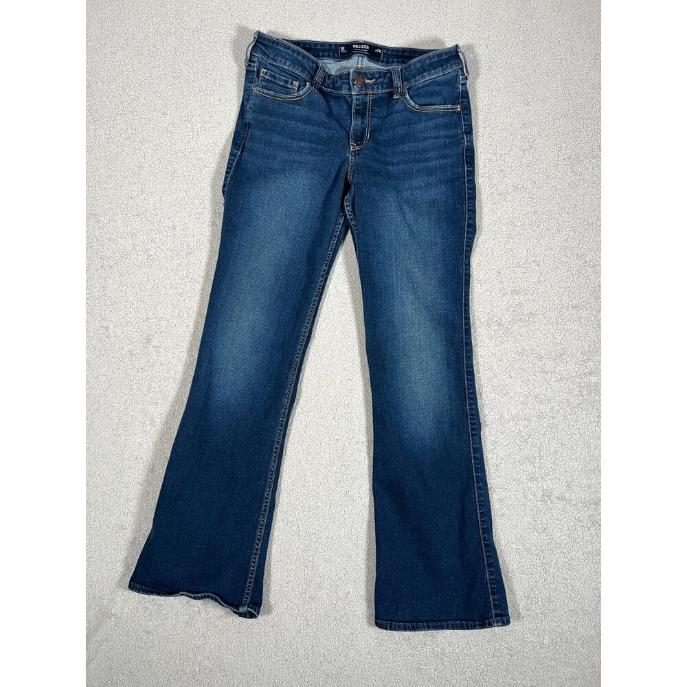 Y2K Hollister Jeans Womens Size 8R w29R Blue Bootcut Low Rise Stretch Denim